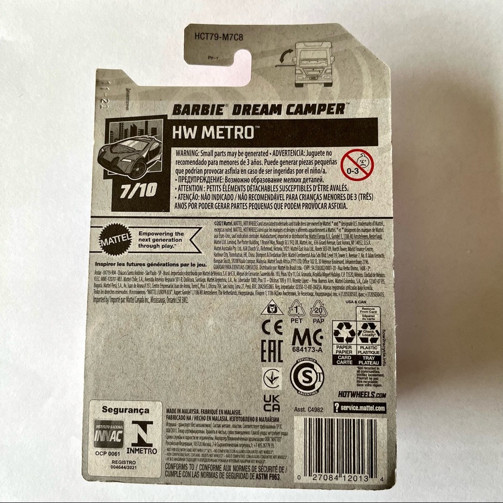 🌼2/$20 Barbie Dream Camper Hot Wheels - Picture 2 of 3